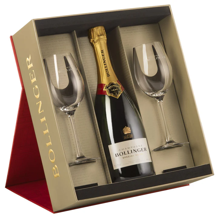 Bollinger Special Cuvee Champagne 2 * Glass Gift Set