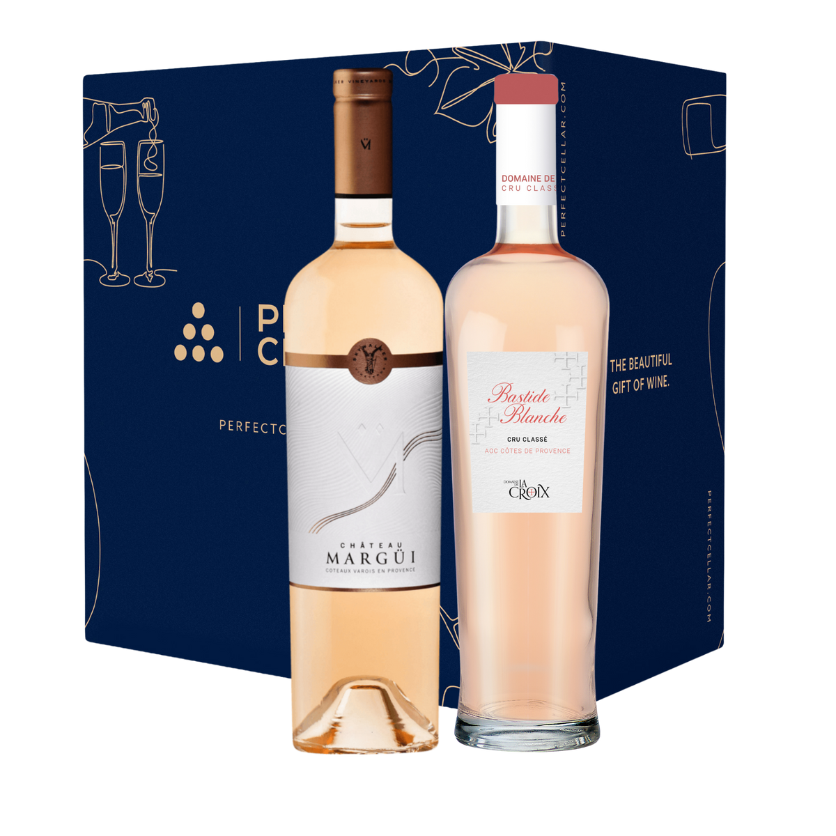 Essence of Provence Duo gift box with Chateau Margui and Domaine de la Croix Bastide Blanche
