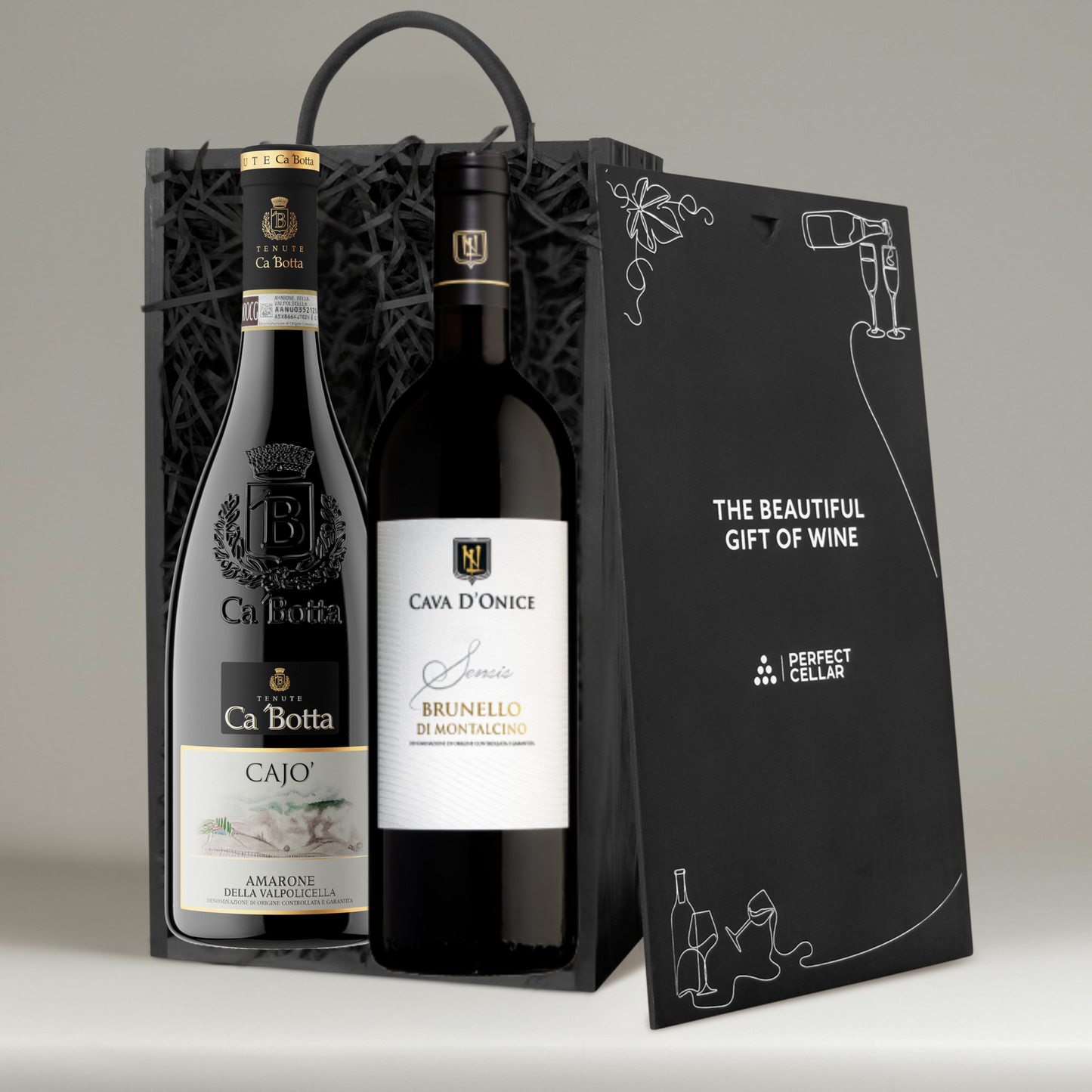 Italian Icons – Premium 2 Bottle Red Wine Gift Set