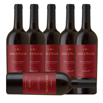 Louis Martini Monte Rosso Vineyard Gnarly Vine Zinfandel 2017 (6 Bottle Case)