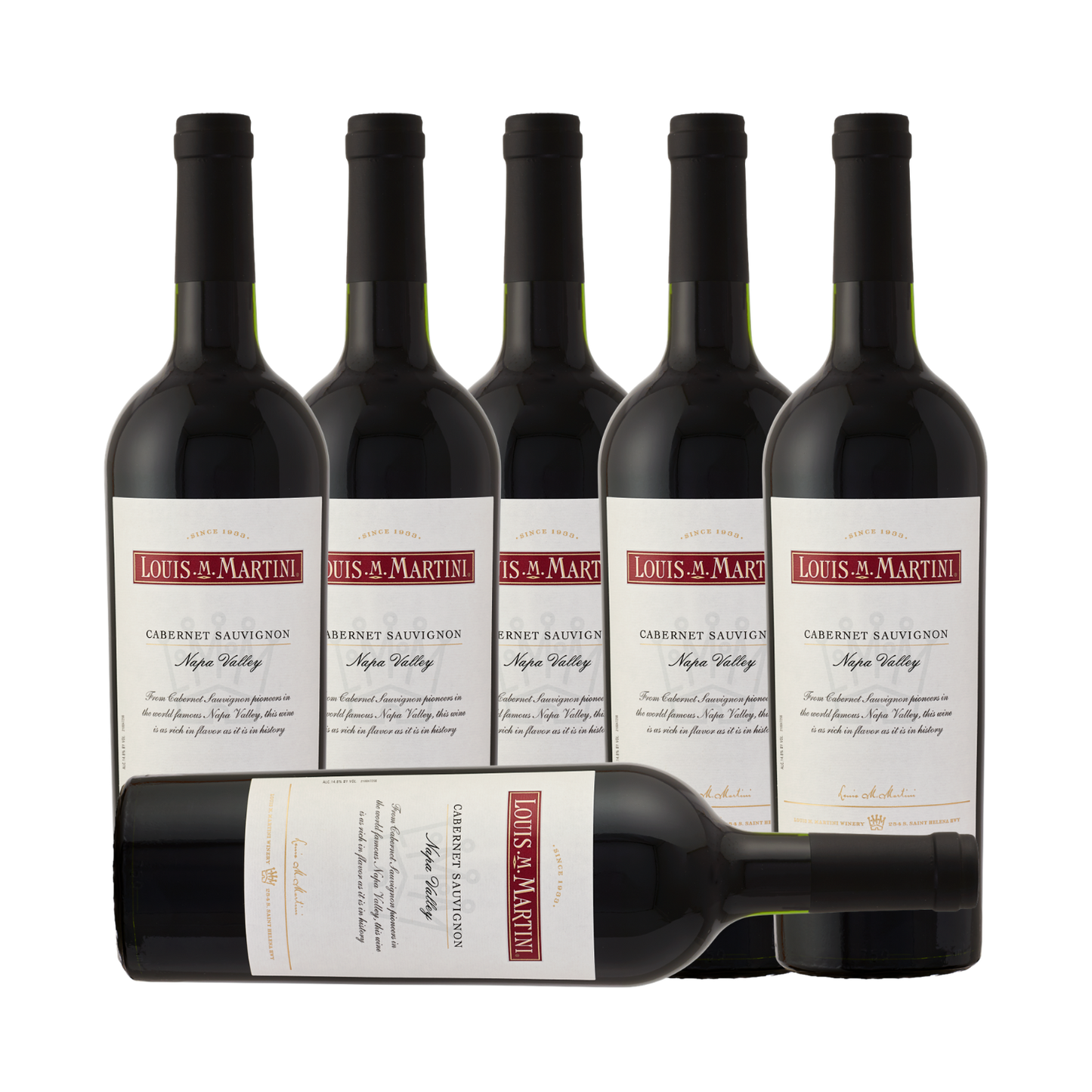 Louis Martini Napa Valley Cabernet Sauvignon 2022 (6 Bottle Case)